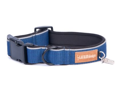 obojek lauren design modrý