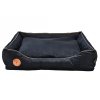 Pelíšek pro psa Cézar, černý velvet 01