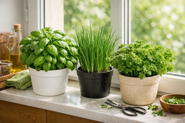 Zjistěte, které jarní bylinky na parapetu ještě teď vysít, jak pěstovat bazalku doma a co dělat, aby byly husté a zdravé.