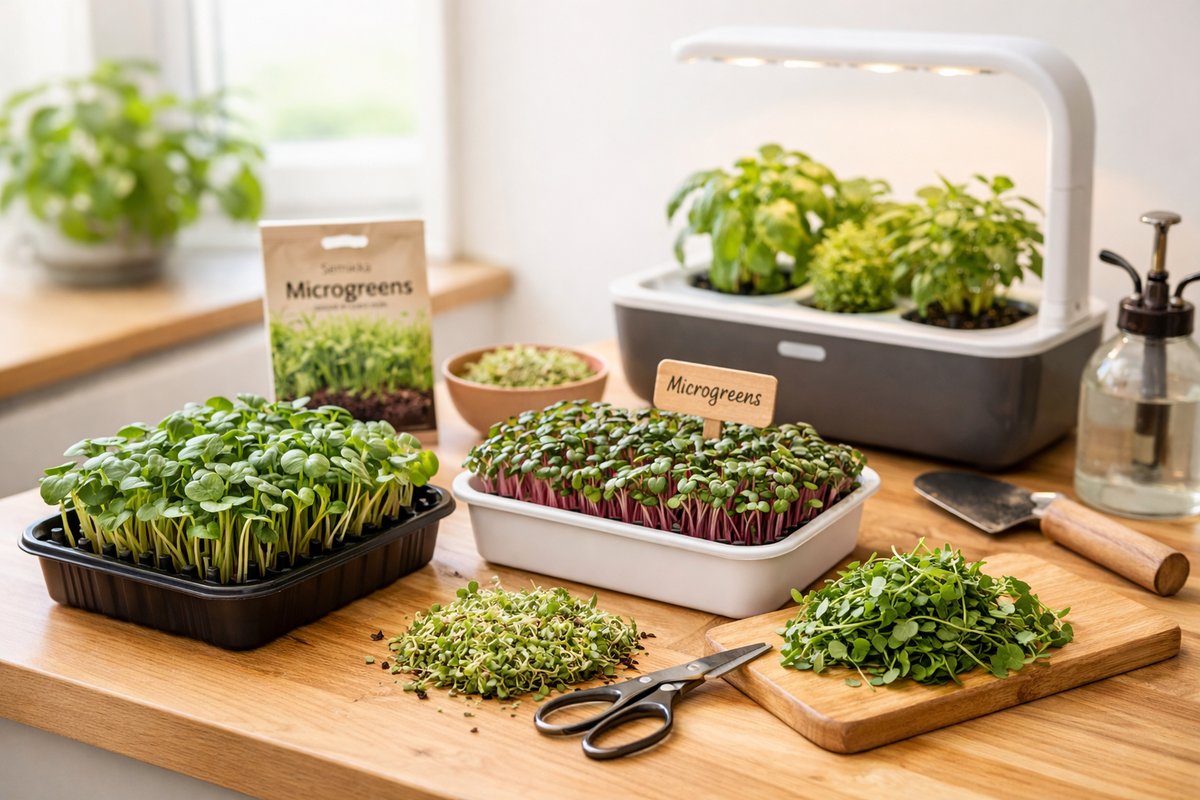 Jak pěstovat microgreens doma – kompletní návod pro začátečníky