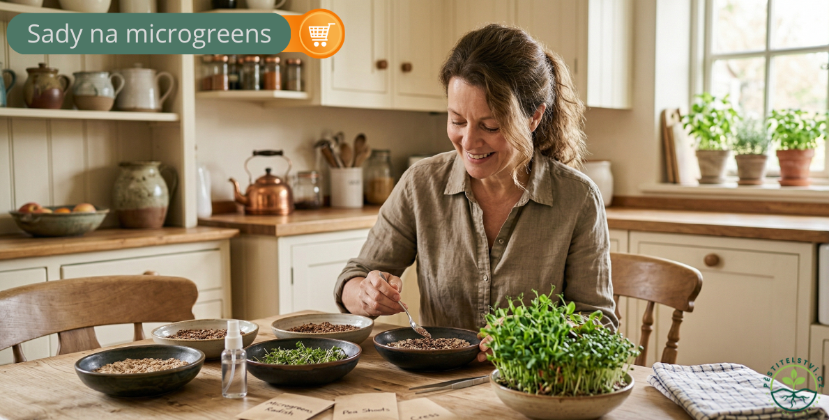 Sady na microgreens