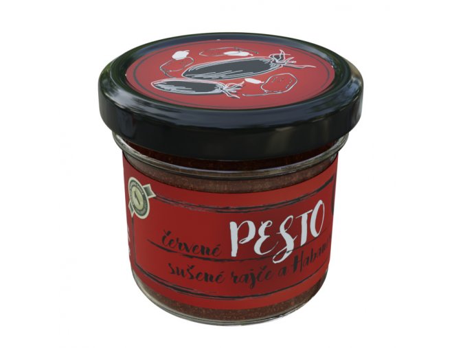 Pesto cervene rajce habanero