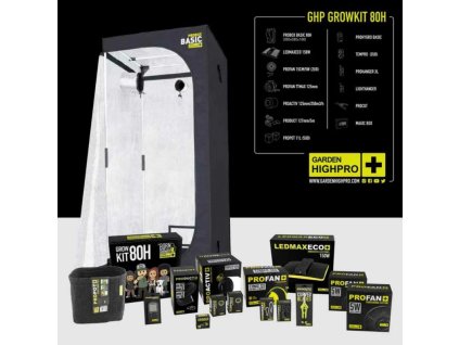 5202 garden high pro growkit80h pestebni komplet 80x80x180cm