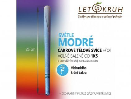 cakrova svice svetle modra