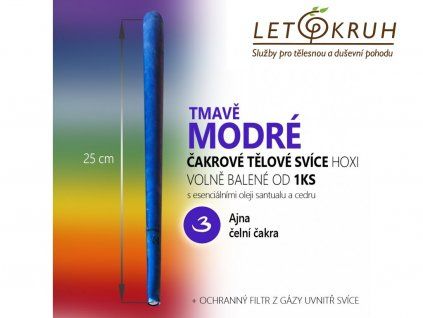 cakrova svice tmave modra