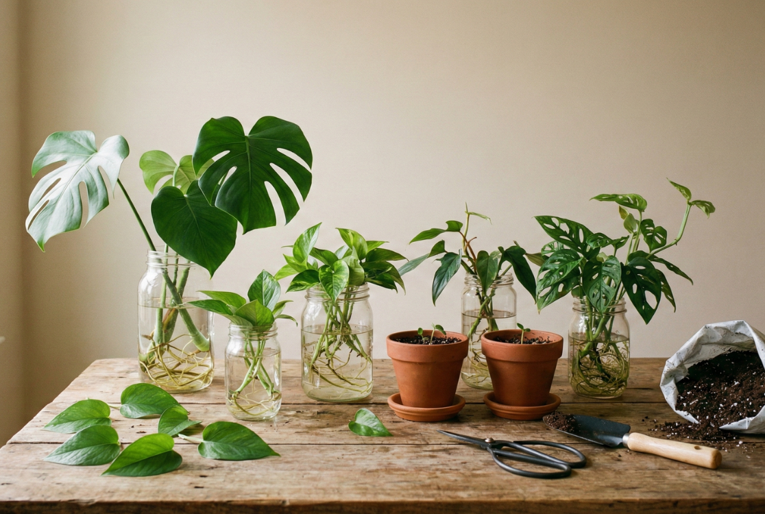Množení pokojových rostlin – základní pomůcky