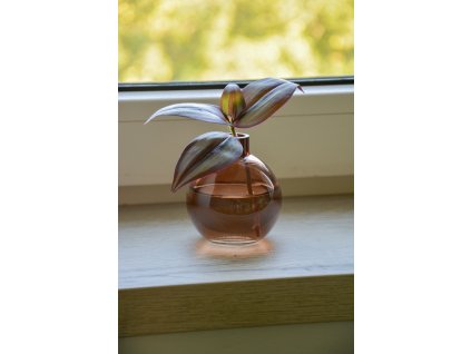 Nádoba na řízky „Balloon“ – hnědé sklo (8,6 × 7,6 cm)