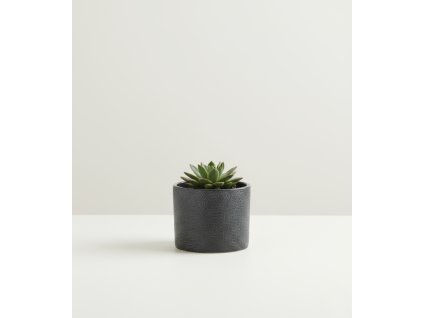 Keramický obal šedý granitový, průměr 11 cm