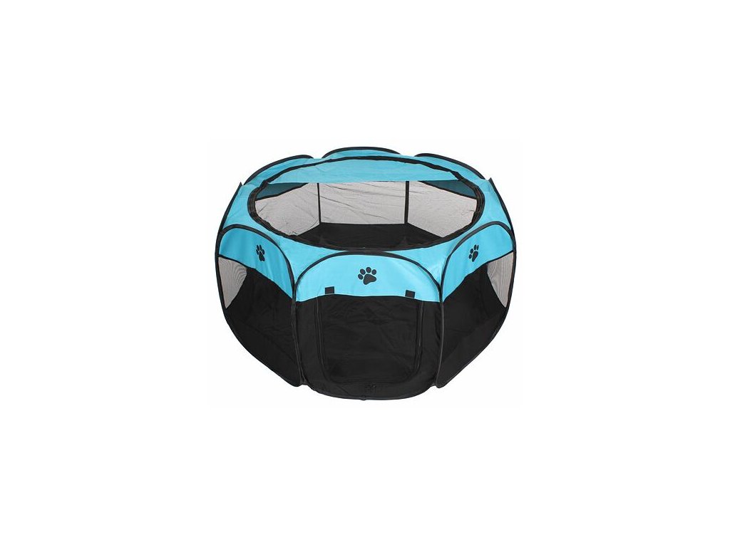 Pet Octagonal enclosure for dogs blue-black variant 42942