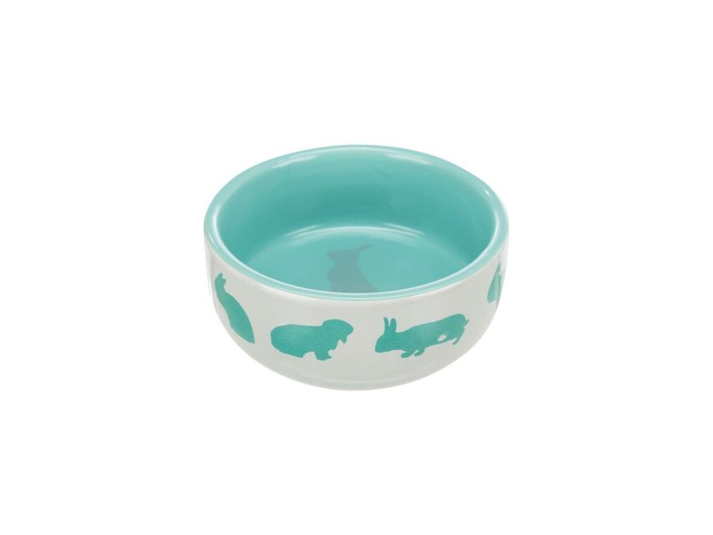 Ceramic bowl for rabbits, colored 250 ml/11 cm