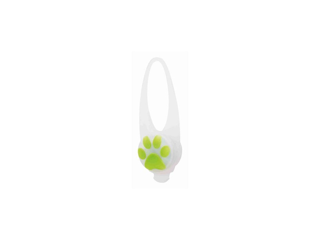 Flasher flasher for dogs 2.4 cm / 8 cm white/colored paw (RP 2.10 CZK)