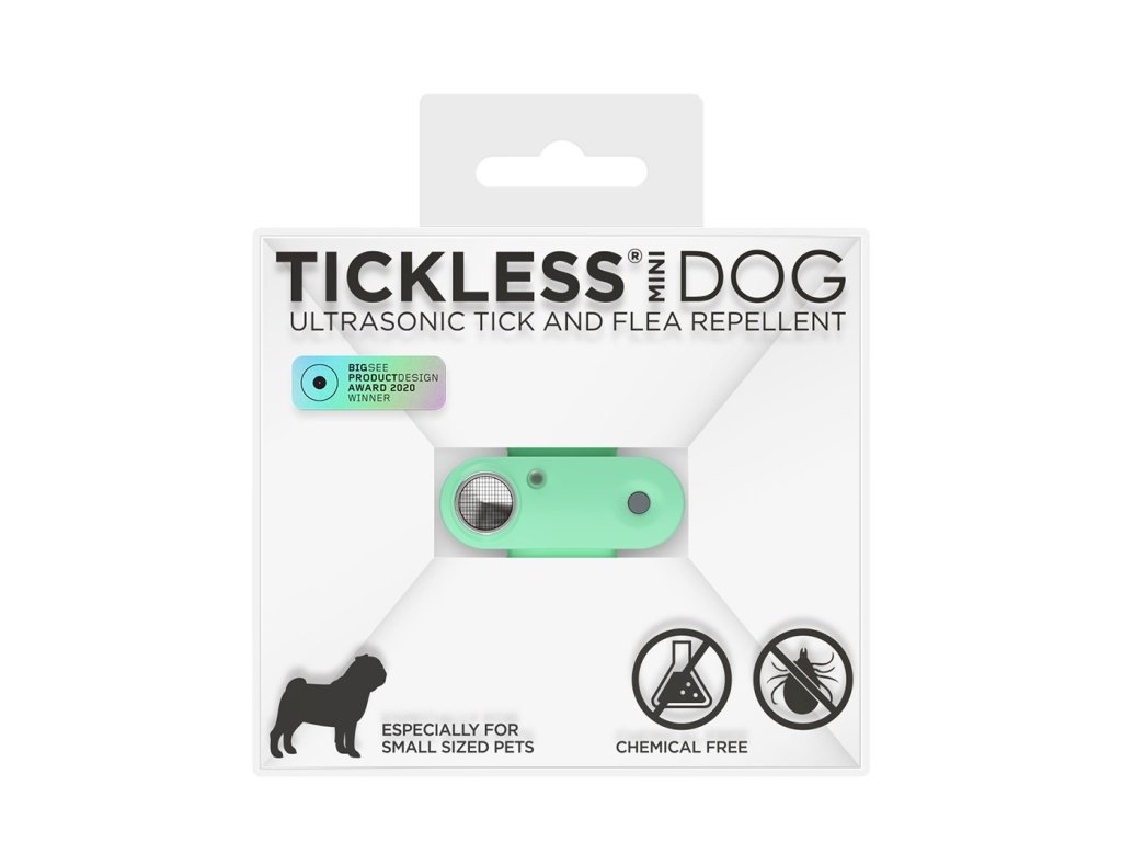 TICKLESS Mini dog Nabijeci ultrazvukovy odpuzovac klistat a blech Mentha green 0803202411544250128