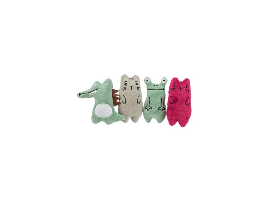 Animals - plush animal with catnip, 11 cm, different types