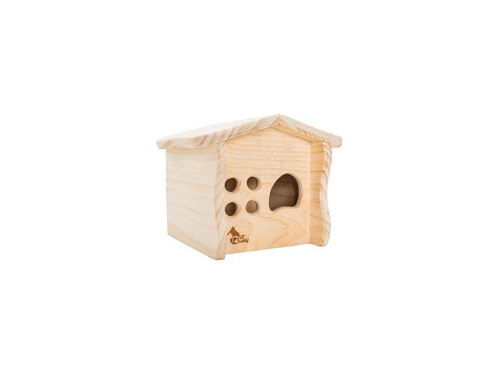 PetBuddy cottage natural, 20 x 18.5 x 16.5 cm, pine wood