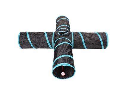 Vierwege-Agility-Tunnel schwarz-blau Variante 40155