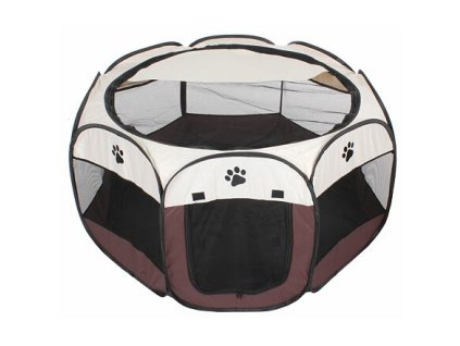 Pet Octagonal ohrádka pre psov hnedá varianta 42941