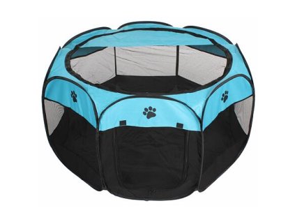 Pet Octagonal ohrádka pre psov modrá-čierna varianta 42942