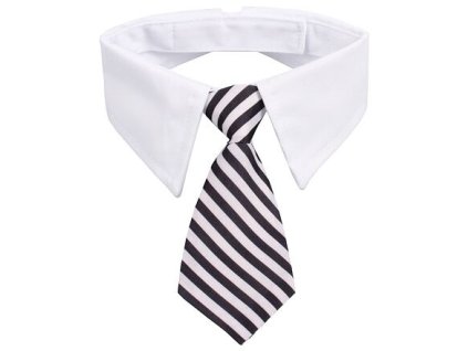 Gentledog kravata pre psov čierna-biela veľkosť oblečenia S