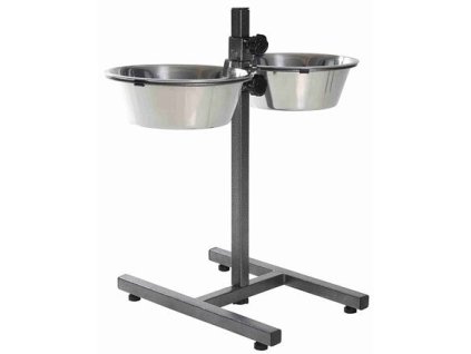 Drążek dla psa wys. 50cm, 2 miski 2,8l/24cm