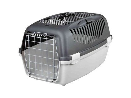 Transportní box CAPRI III Open Top, S: 40x38x61cm (max. 12kg), tmavě šedá/světle šedá