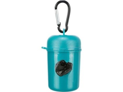 Pick up - plastic container + dung bags, 2 x rolls of 20 bags