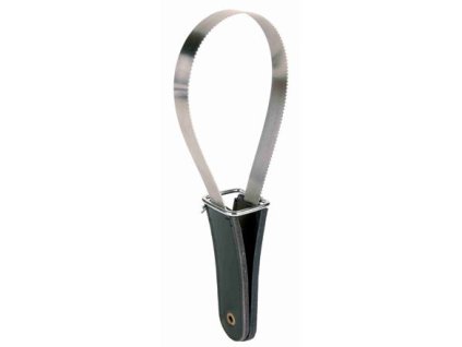 Brush with leather handle 25 x 8 cm