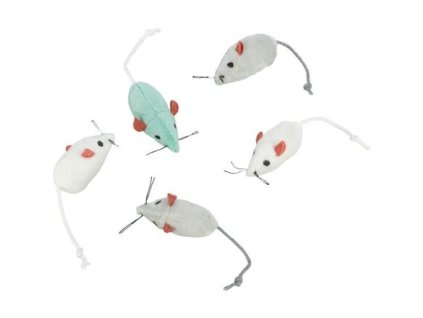 Mini - Mouse, pack. 160 pcs white, gray mouse 5 cm