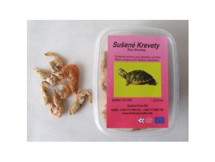 KREVETY, sušené v krabičke 200 ml