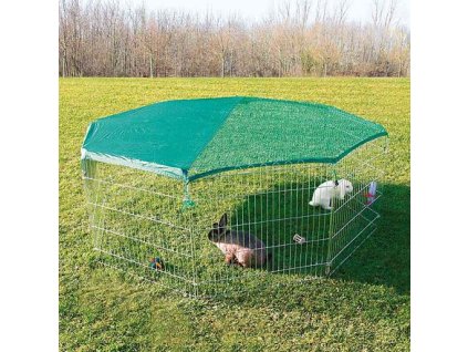 Galvanized enclosure 8 parts 80x75cm, including protective net