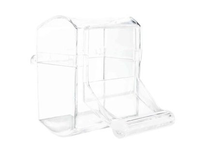 Feeder covered, transparent 70ml/7x7cm
