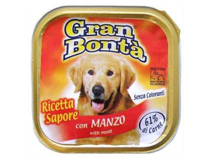 GRAN BONTA Pastete mit Rindfleisch für Hunde 150g
