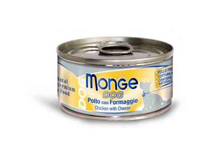 MONGE DOG NATURAL kuřecí maso se sýrem pro psy 95 g