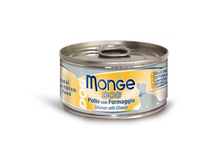MONGE DOG NATURAL chicken meat with cheese for dogs 95 g