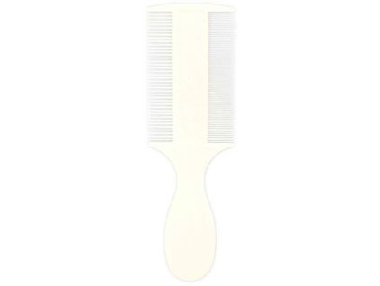 Very fine plastic comb for fleas and dust, handle 14 cm