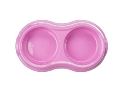 Plastic double bowl 2 x 0.2 l/ 11 cm