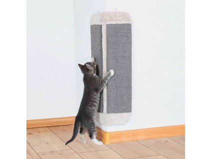 Corner gray scratcher with a square edge 32x60 cm