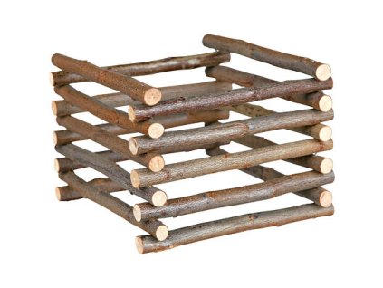 Natural Living - giá để cỏ khô bằng gỗ tự nhiên 15 x 11 x 15 cm