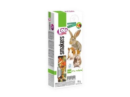 LOLO SMAKERS 2 Gemüseohren für Nagetiere 90 g
