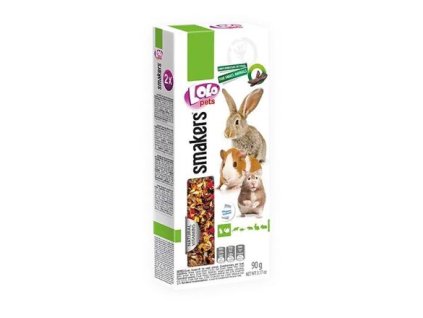 LOLO SMAKERS Bánh mì carob 2 tai dành cho loài gặm nhấm 90 g