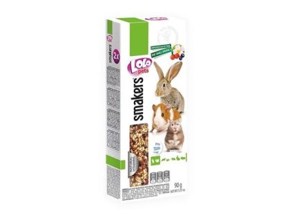 LOLO SMAKERS 2 tai trái cây rừng cho loài gặm nhấm 90 g