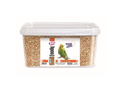 LOLO Foody Komplettfutter für Sittiche, 3 l/2,4 kg Eimer