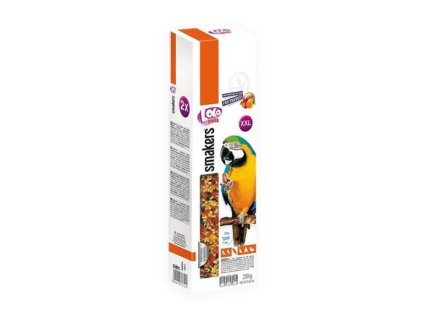 LOLO SMAKERS XXL 2 klasy ořech-ovoce pro velké papoušky 250g