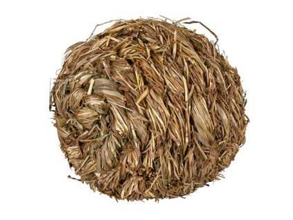 Ball with bell made of grass 10 cm