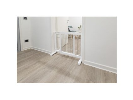 Schiebebarriere für Hunde 65-108 x 61 x 31 weiß