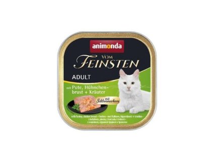 V.Feinsten CORE Pute, Hähnchenbrust + Kräuter für Katzen 100g