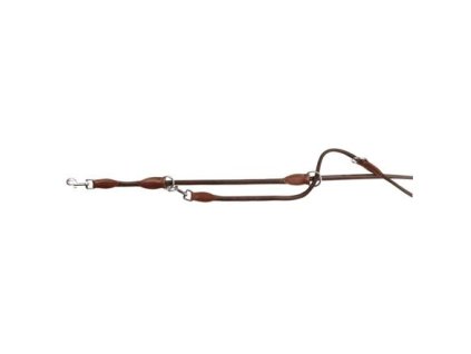 ACTIVE SM 2.00m/8 mm round leather toggle leash, - dark brown