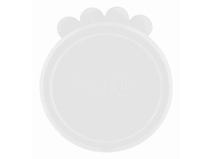 Lid for cans, silicone large 10.6 cm/1 pc transparent