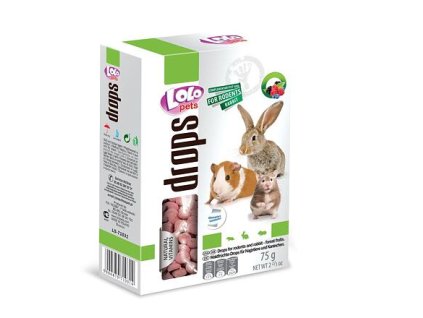 LOLO krople owocowe dla gryzoni 75 g