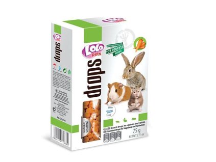 LOLO krople marchewkowe dla gryzoni 75 g