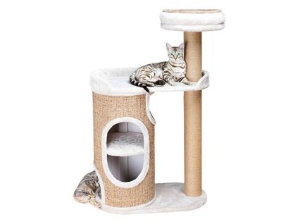 Scratching post FALCO with cylinder and rest 117 cm dark grey/brown